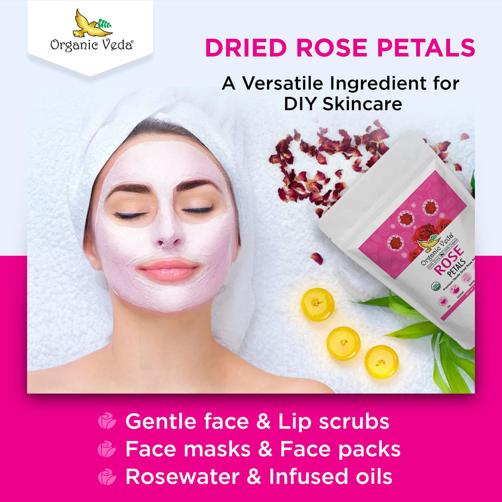 Organic Veda petals for decor and potpourri, adding fragrance to crafts.