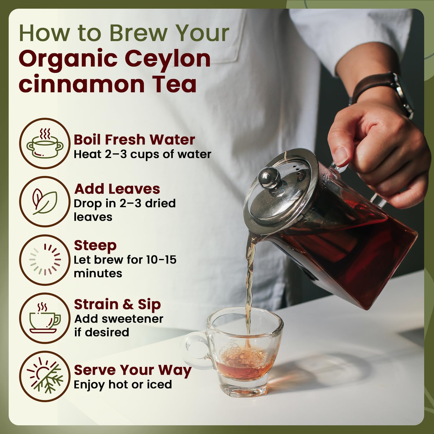 Organic Way pantry-ready cinnamon jar for convenient use.