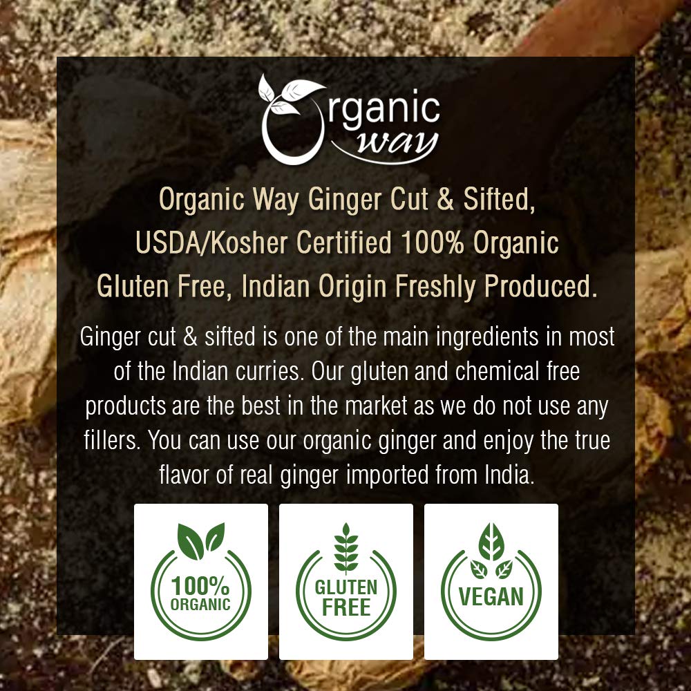 Organic Way origin from India signifies authentic, single-origin ginger