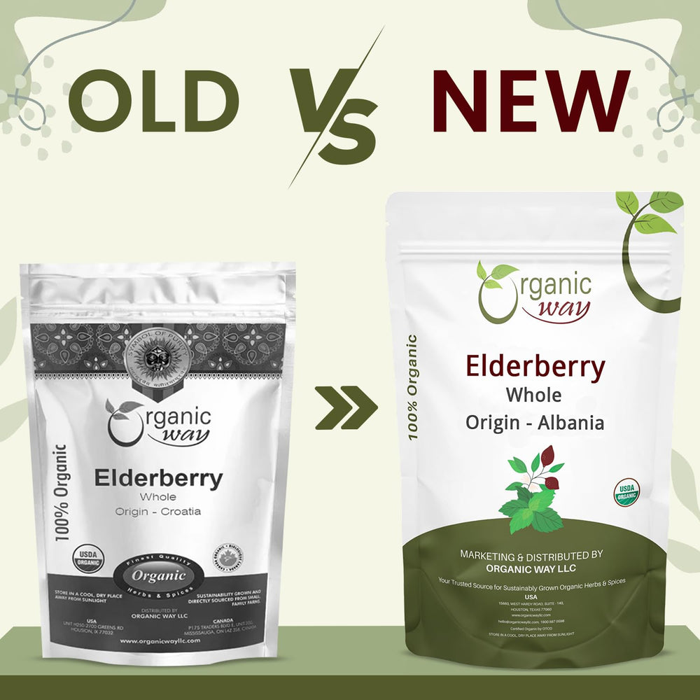 Organic Way sun-dried elderberries preserve rich flavor and color.