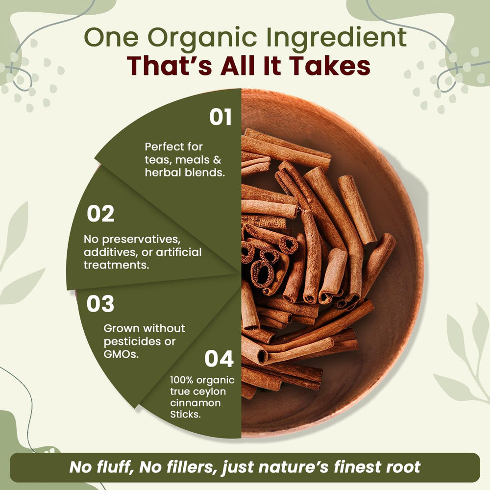 Organic Way True Ceylon Cinnamon Sticks seasoning a curry dish for warmth