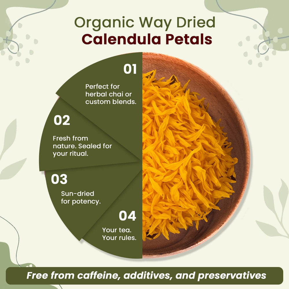 USDA and Kosher certified calendula petals ensuring quality