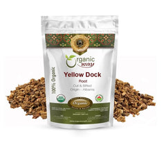 Organic Way Yellow Dock Root Cut & Sifted for tea blends and infusions.