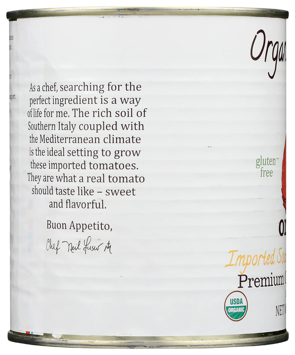Organico Bello ingredients closeup highlights no hydrogenated fats and no HFCS