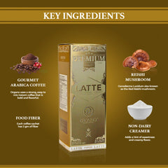 ORGANO Gourmet Cafe Latte iced latte setup for a refreshing cold beverage