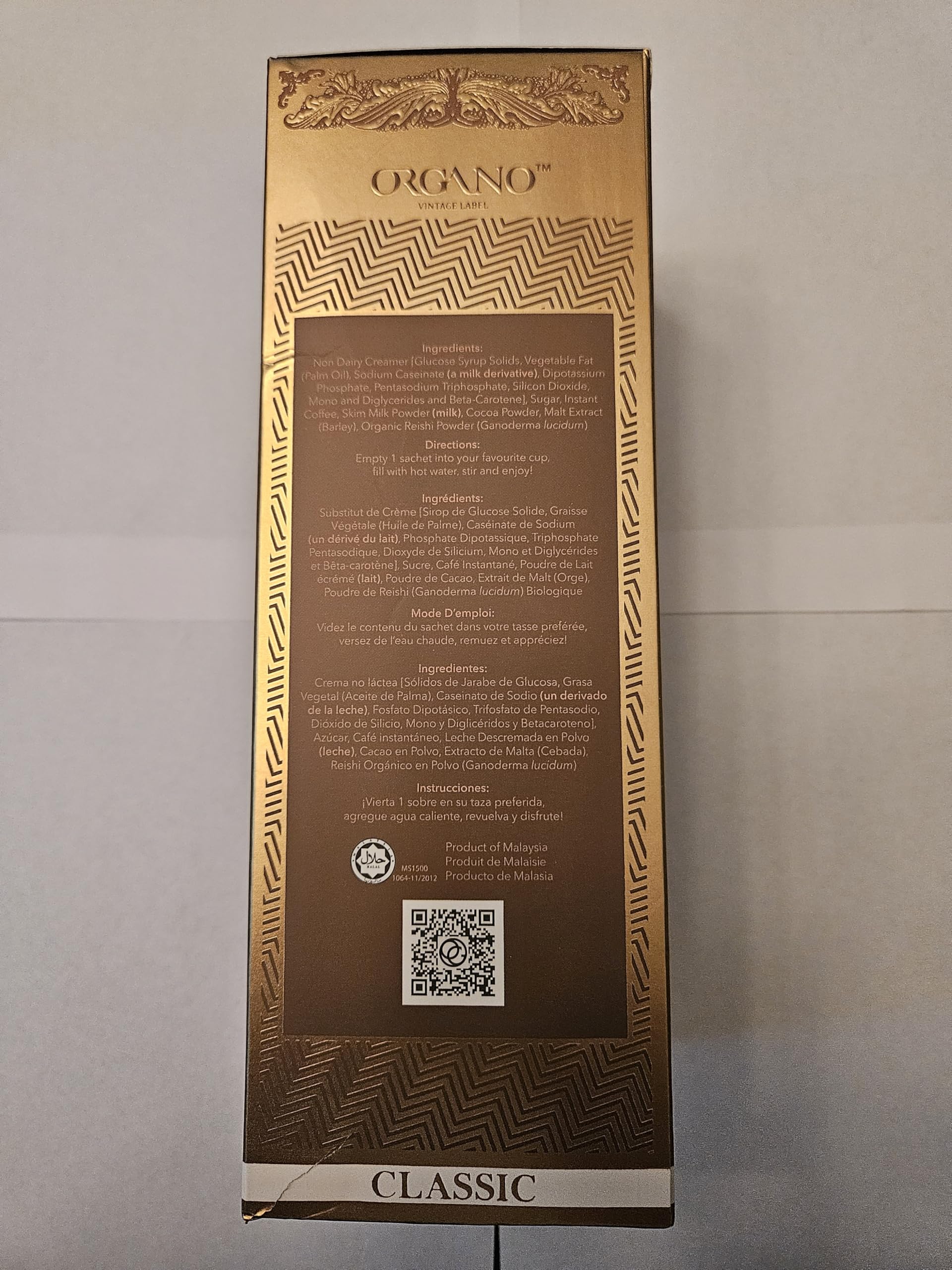 ORGANO Gourmet Cafe Mocha hot water pour for a warm, comforting mocha.