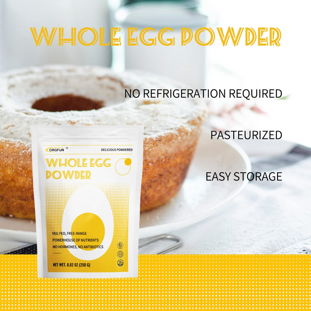 ORGFUN egg powder for baking and smoothies with rich flavor