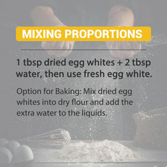 ORGFUN egg white powder gluten-free badge indicates versatile dietary use