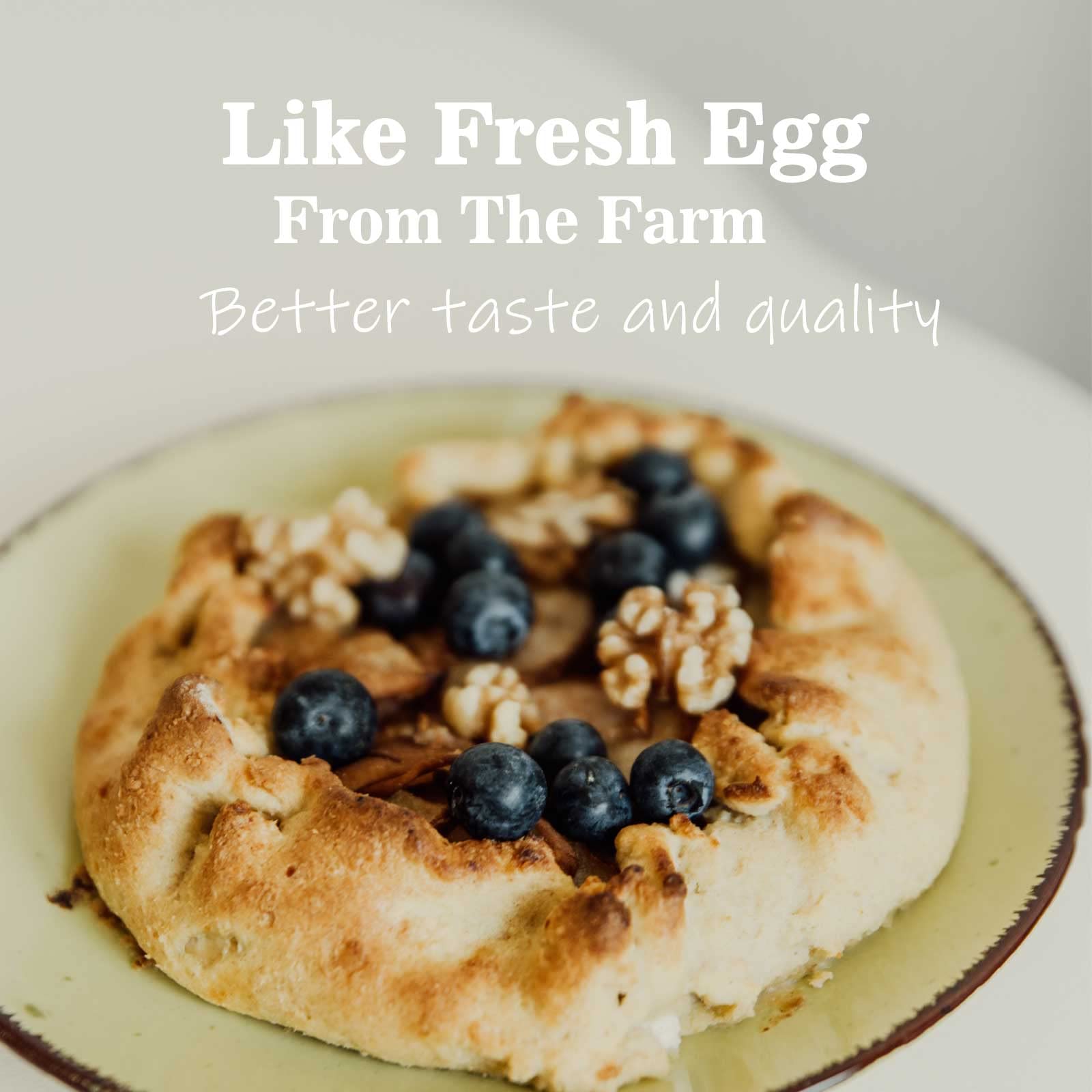 ORGFUN egg white powder non-gmo label highlights clean, simple ingredients