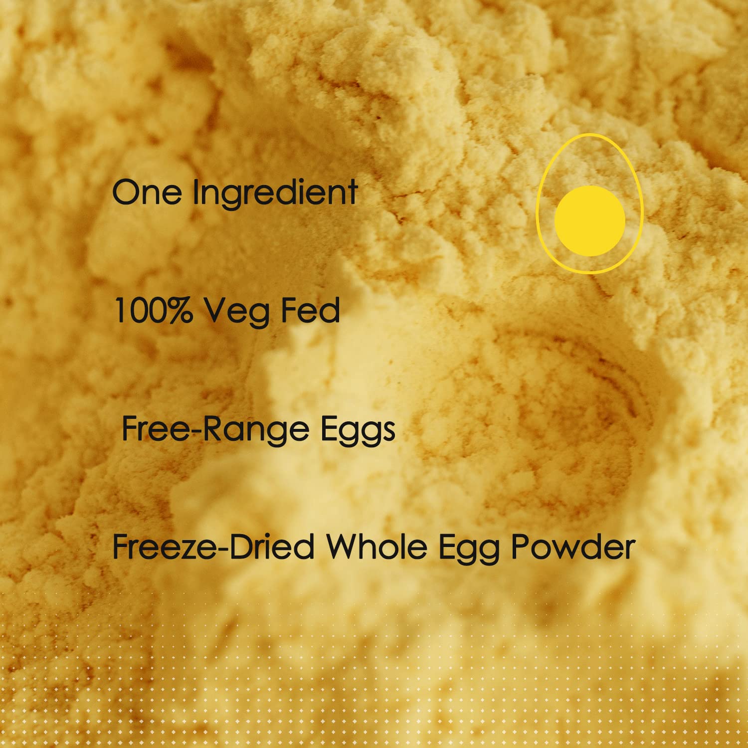 ORGFUN fine-texture egg powder in bowl ideal for smooth batters