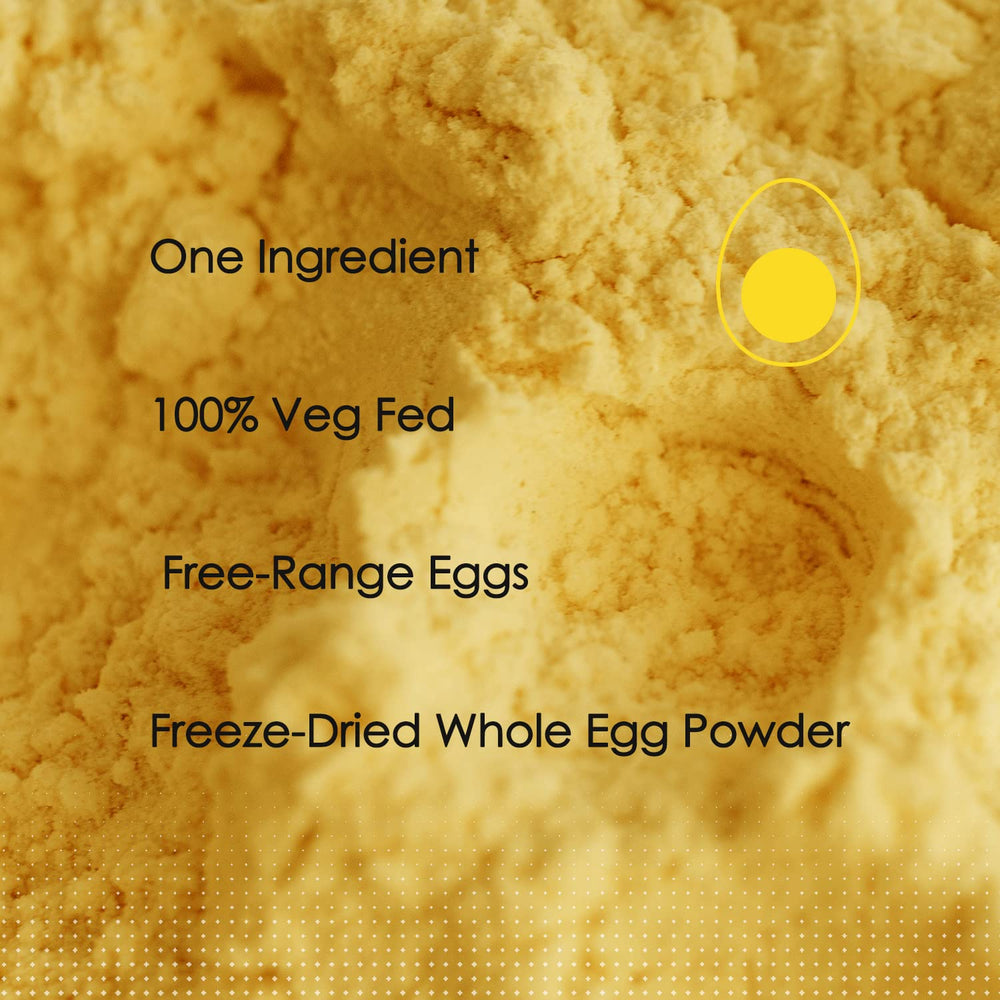 ORGFUN fine-texture egg powder in bowl ideal for smooth batters