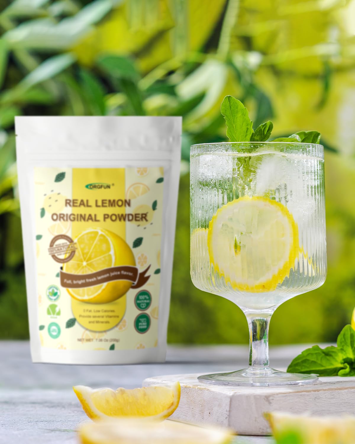ORGFUN Lemon Powder baking ingredient in batter for lemony treats