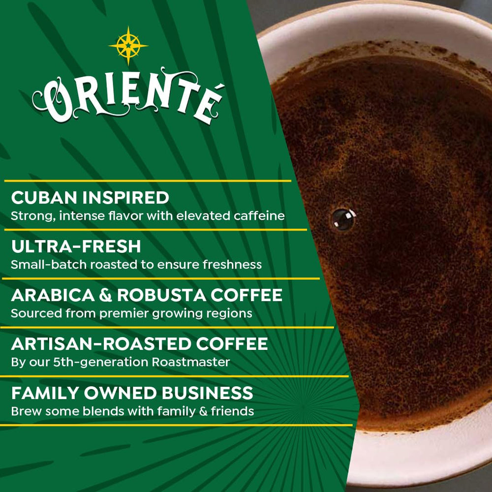 Oriente Cuban Coffee Roasters Keurig-compatible pods deliver quick, consistent brews.