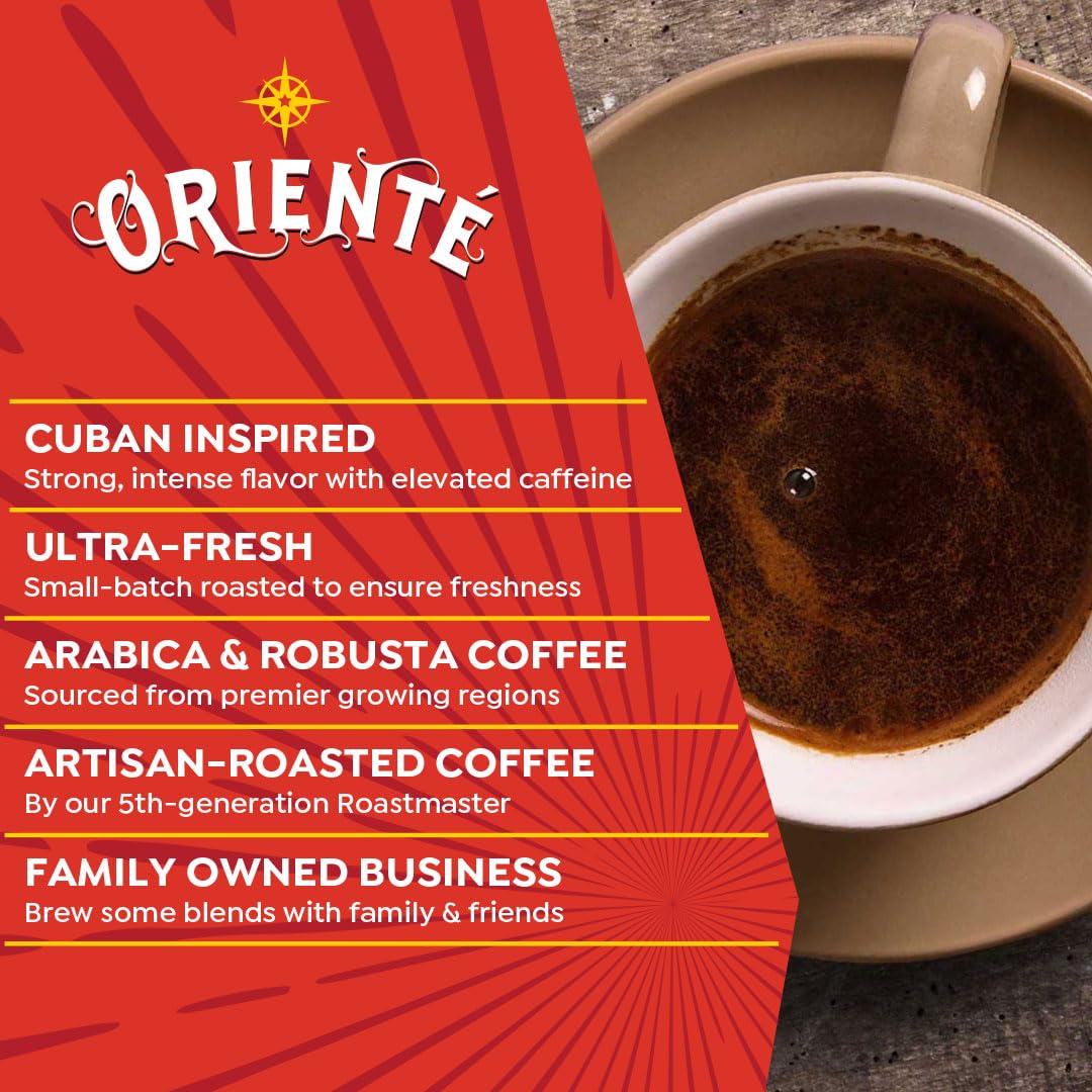 Oriente Sierra Maestra origin Coffee Pods bring traditional Cuban notes from mountainous terroir.