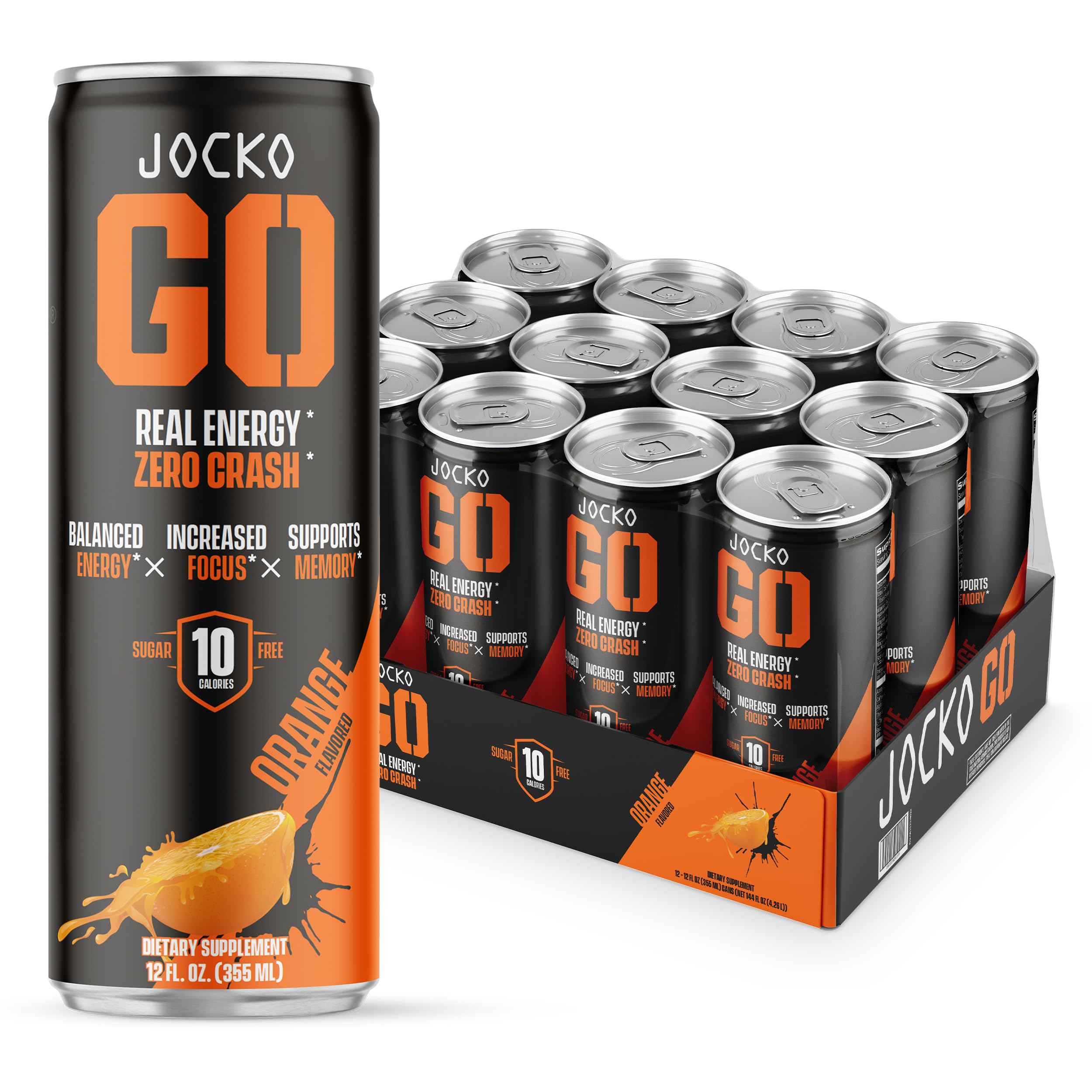 Origin Jocko GO afterburner orange can for sugar-free energy.