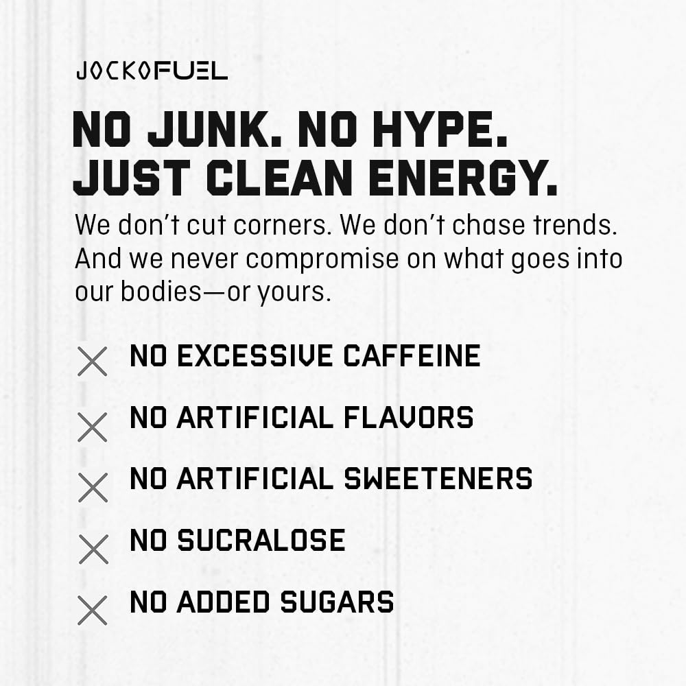 Ingredients section on Origin Jocko GO Energy Drink label and nutrition facts.
