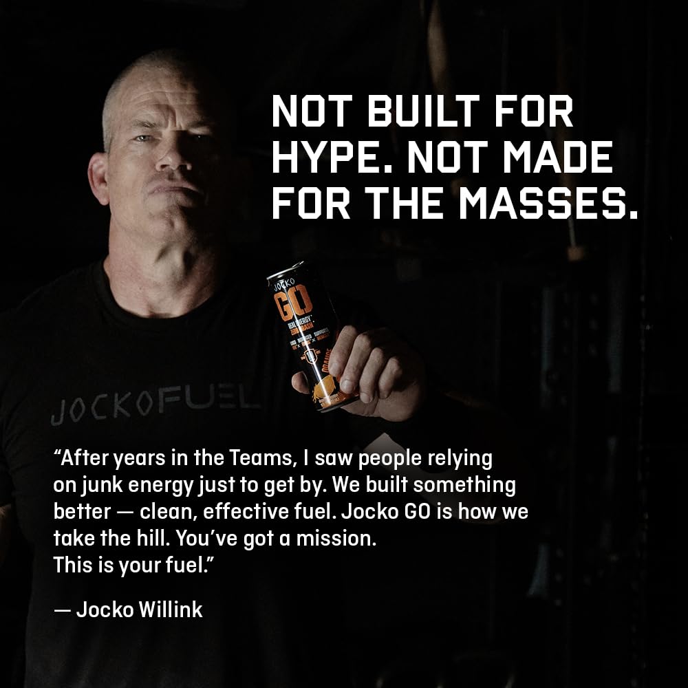 Origin Jocko GO minimalist orange packaging ideal for travel.