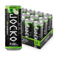 Origin JOCKO GO Sour Apple can close-up for focused energy.