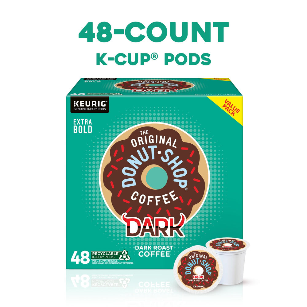 The Original Donut Shop Dark Roast cup ready to enjoy now