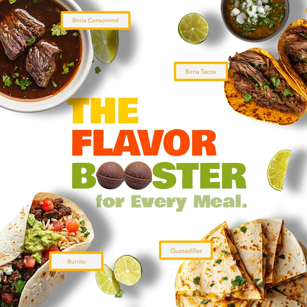 Ramen broth elevated by birria bombs for rich, layered flavor