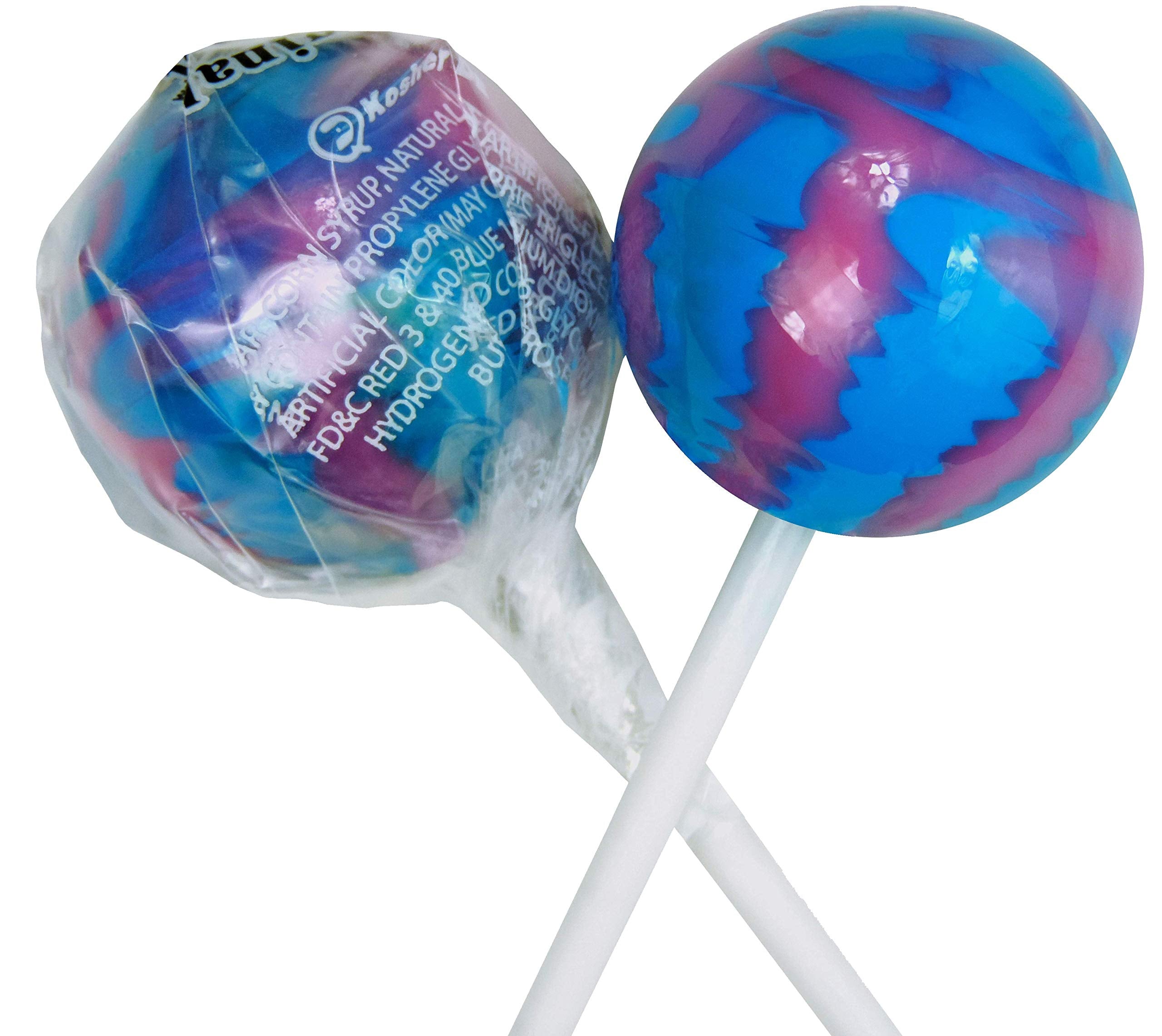 Original Gourmet Cotton Candy Lollipop Bag in bright colors appeals to kids at celebrations