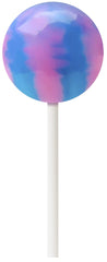 Original Gourmet Cotton Candy Lollipop Bag close-up reveals glossy candy, ideal for gifting