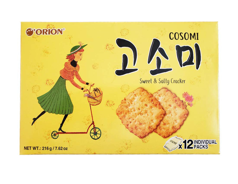 Orion Gosomi Sweet and Salty Cracker packaging for convenient on-the-go snacking