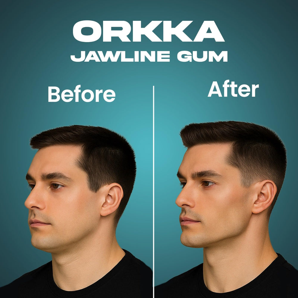 ORKKA Jawline Gum 30 pieces for regular jawline training without overuse.