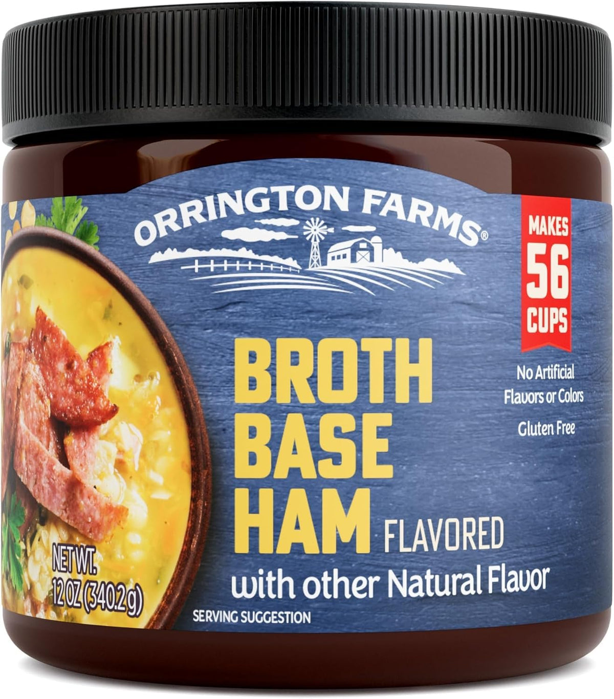 Orrington Farms Base Ham Nat label highlights natural ingredients for versatile cooking.
