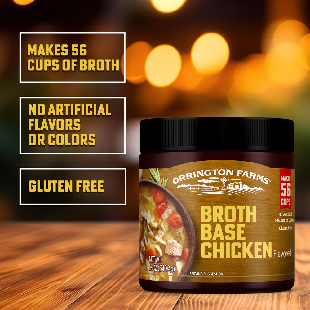 Orrington Farms broth base used to boost sauces and marinades for depth.