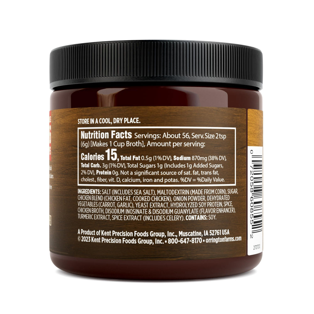 Orrington Farms Chicken Broth Base stovetop-simmer captures robust roasted notes in curries and stews