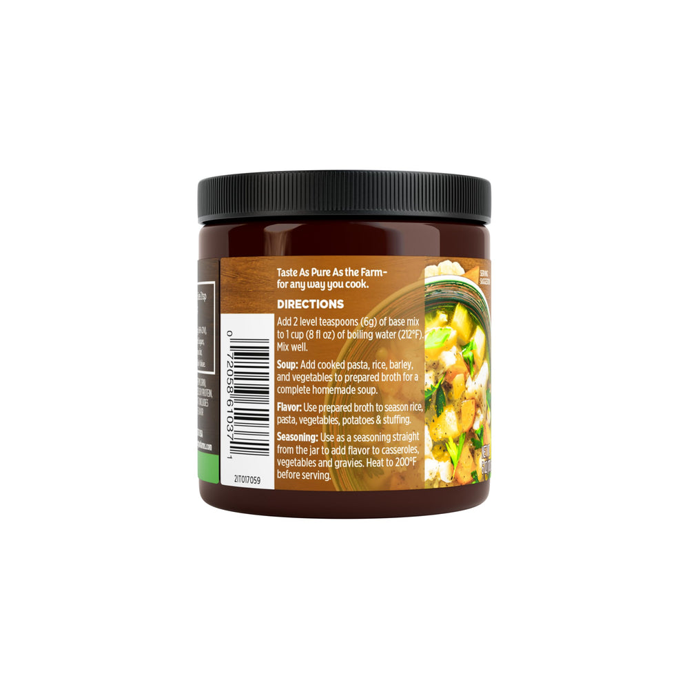 Orrington Farms broth base spoon-dispensing for easy seasoning control