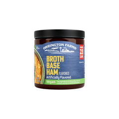 Orrington Farms vegan ham broth jar front showing label for convenient flavor boost