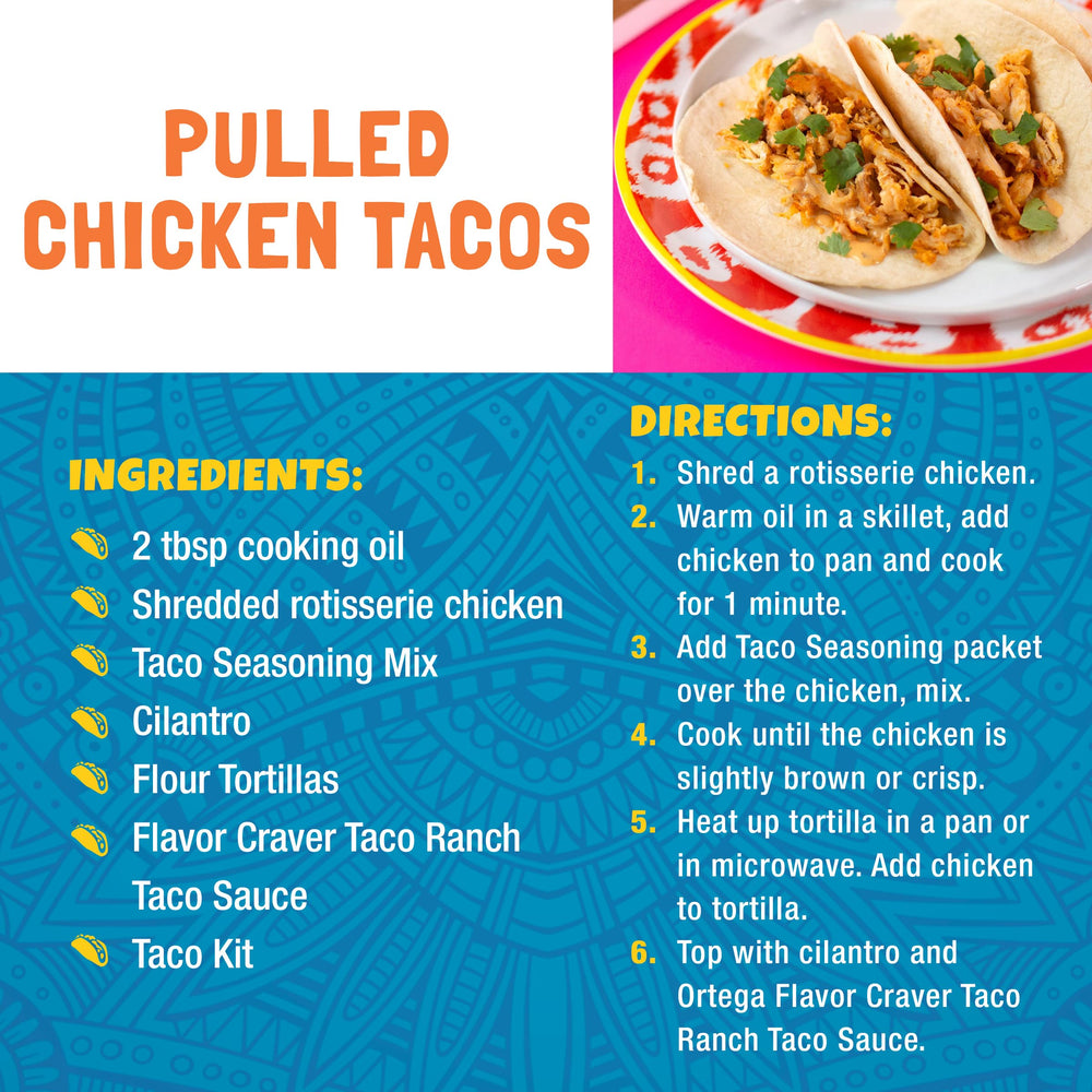 Home kitchen with Ortega kit for quick weeknight tacos.