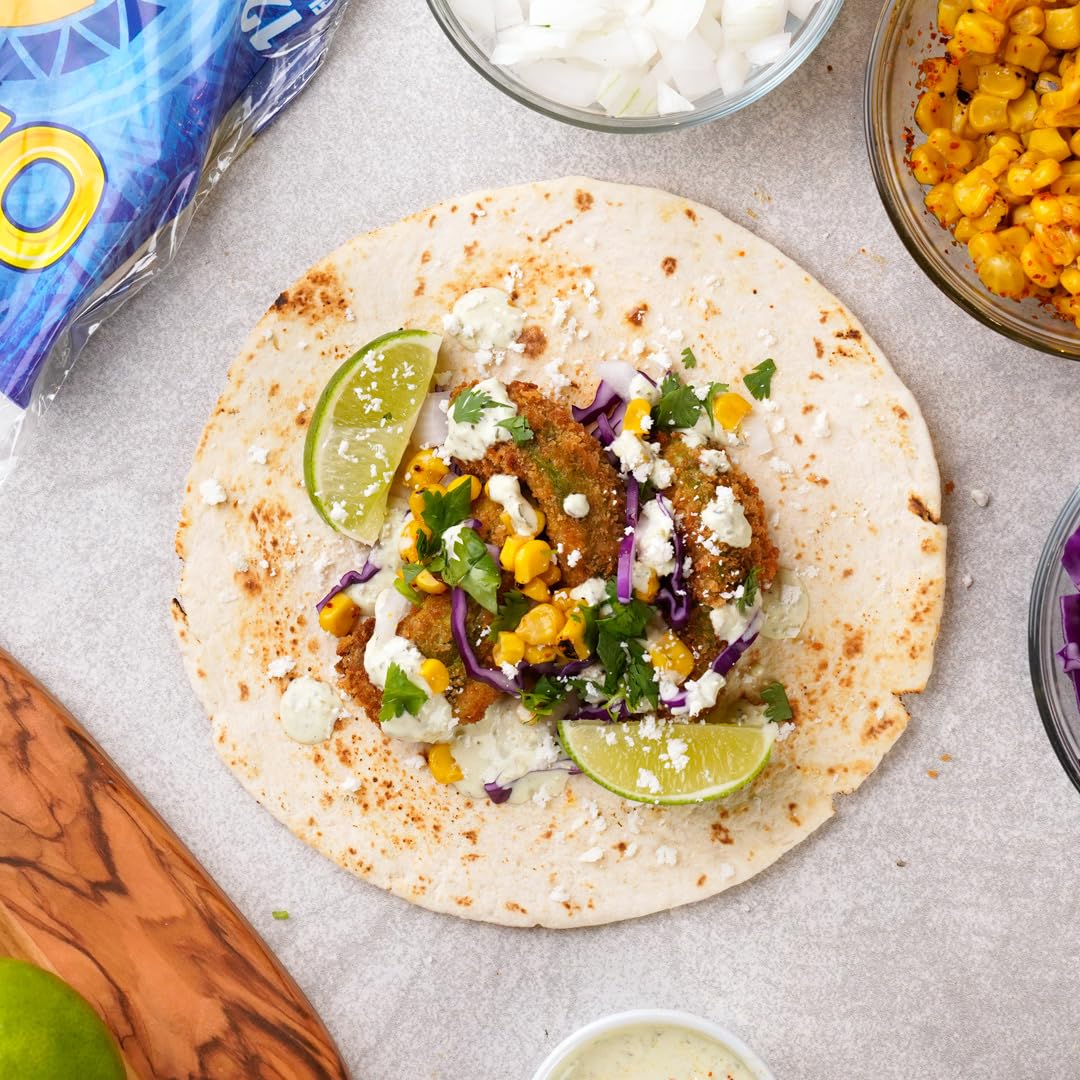 Ortega Flour Tortillas wrapped around fillings for tasty sandwiches.