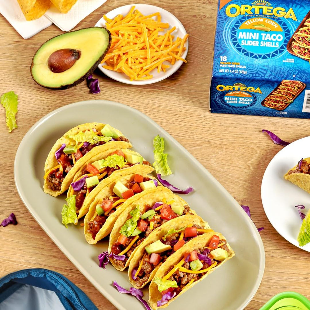 Ortega mini taco shells kid-friendly snack night photo.