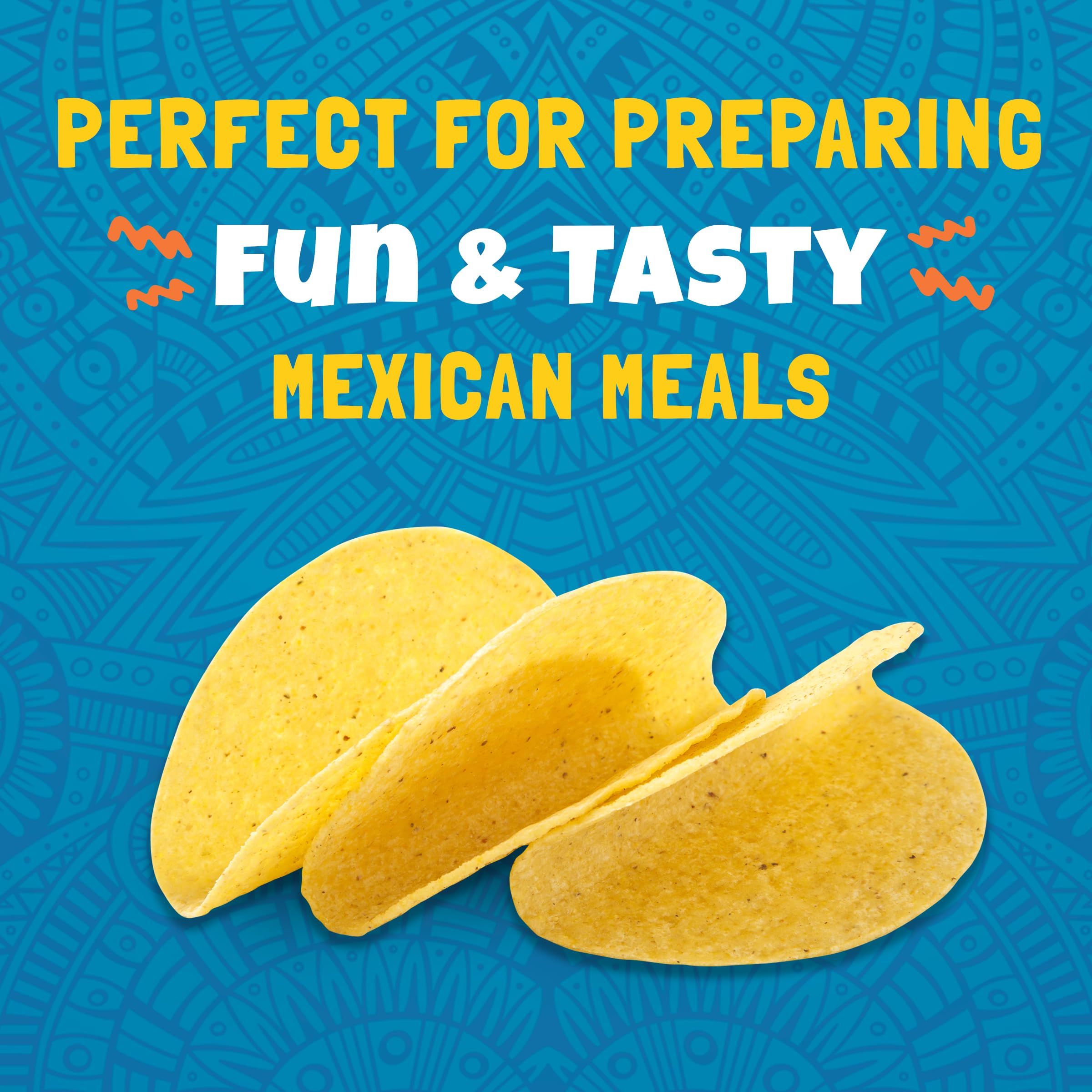 Ortega mini taco shells yellow corn party platter setup.