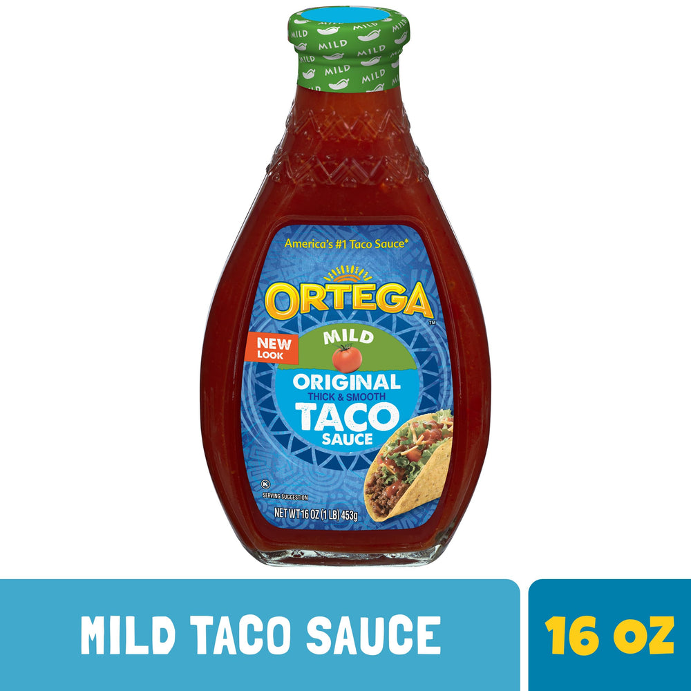 Ortega Original Taco Sauce Mild on tacos for extra flavor.