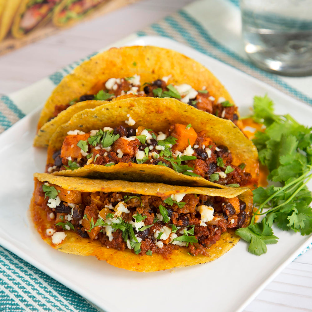 Ortega taco seasoning enhances pork tacos with classic Mexican flair.