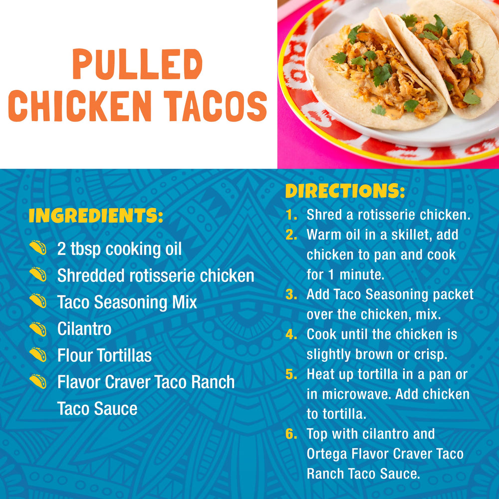 Ortega Taco Seasoning display at checkout, inspiration for quick weeknight meals.