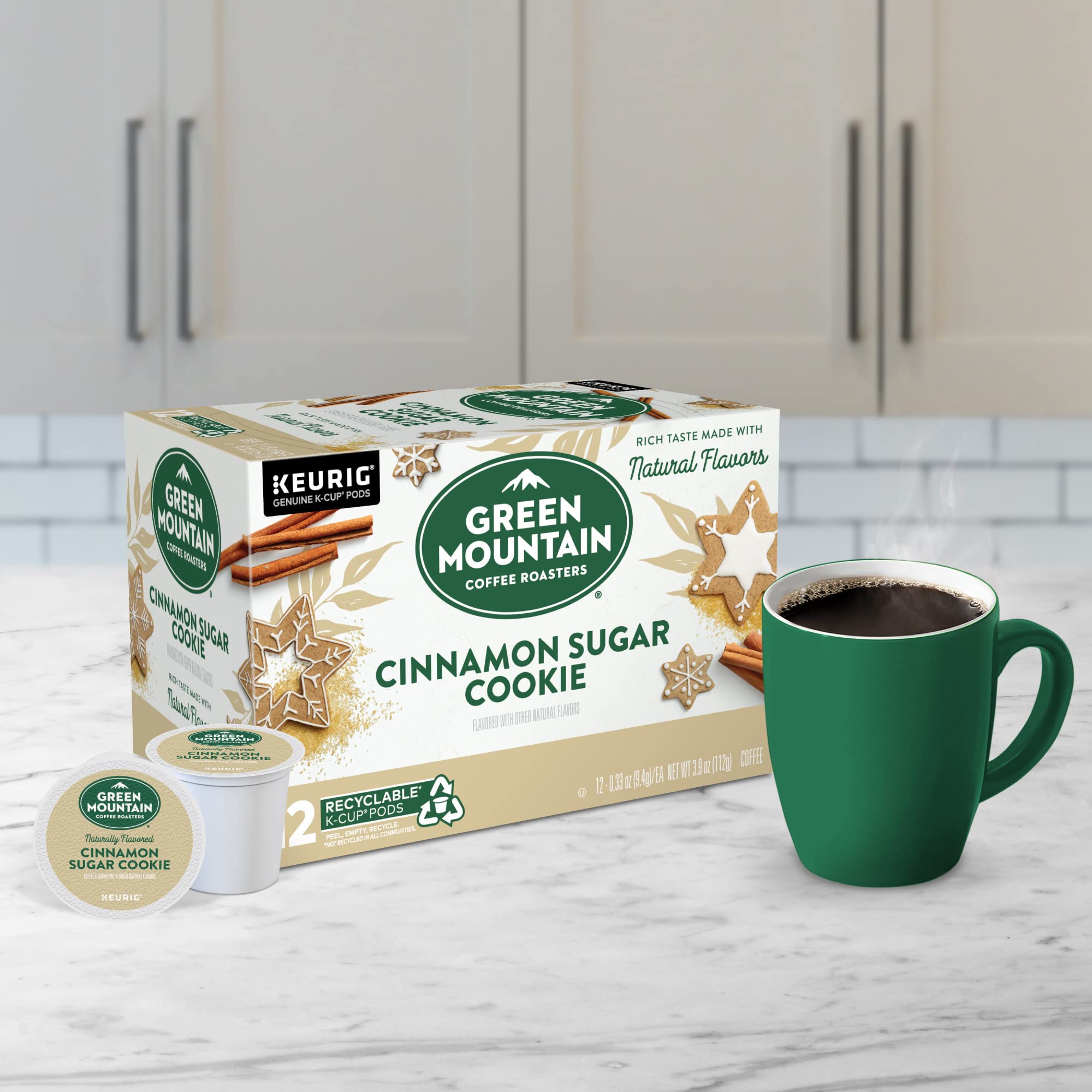 Orthodox Union kosher certification on GMCR Cinnamon Sugar Cookie