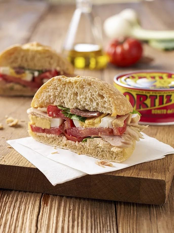 Ortiz 12-pack packaging offers pantry-friendly convenience.
