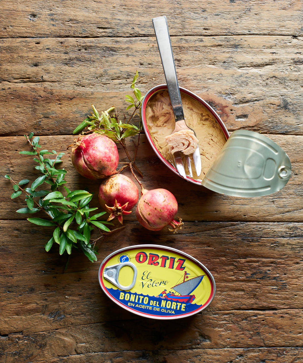 Ortiz tuna in oil topping salad or pasta idea