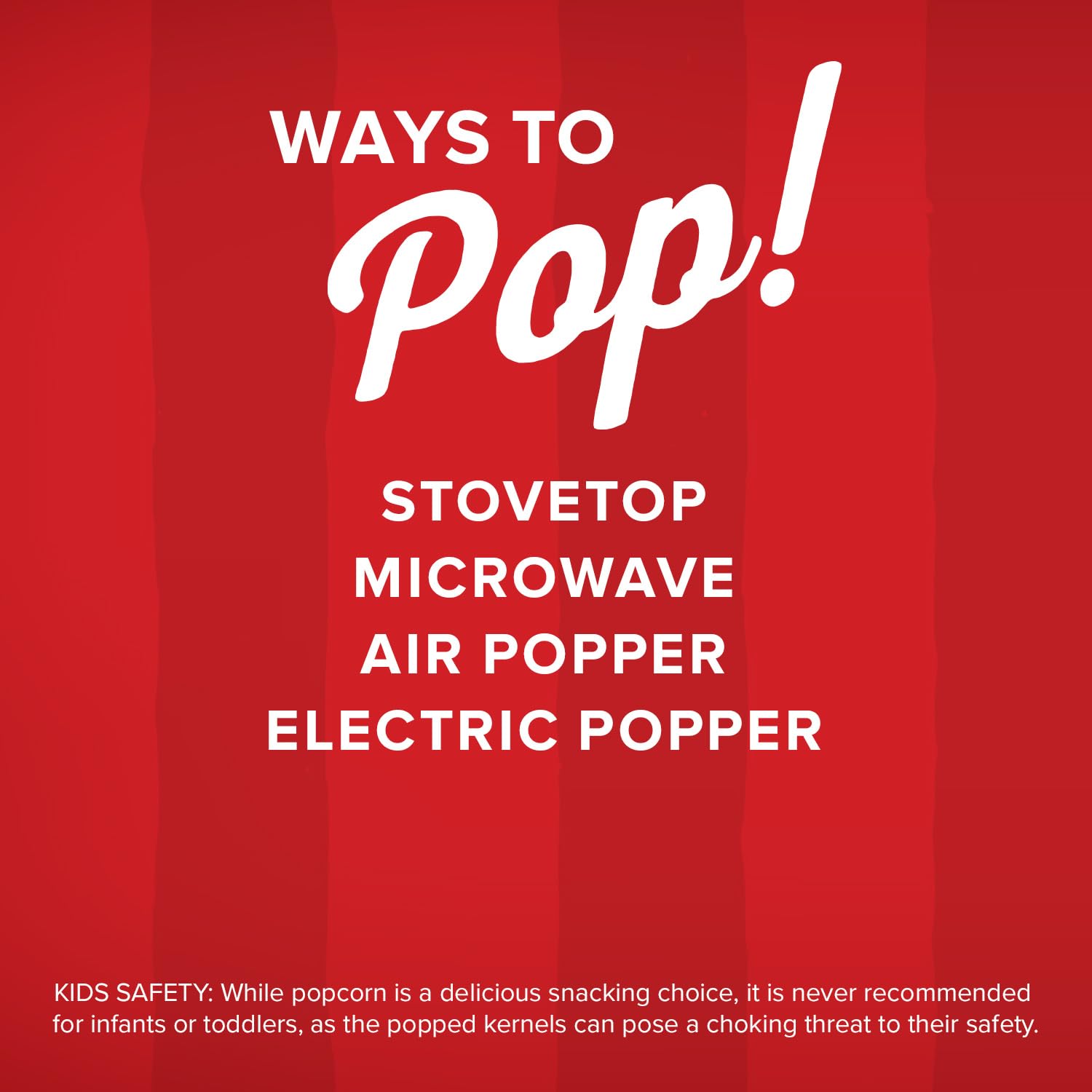 Orville Redenbacher's butter-flavored oil complements popcorn for rich flavor.