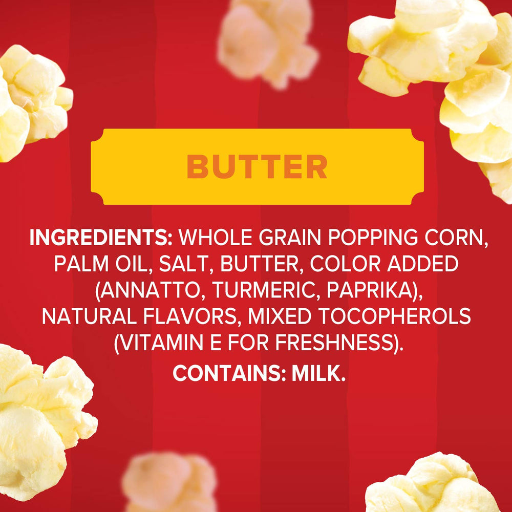 Fluffy butter popcorn in a bowl by Orville Redenbacher’s for sharing.