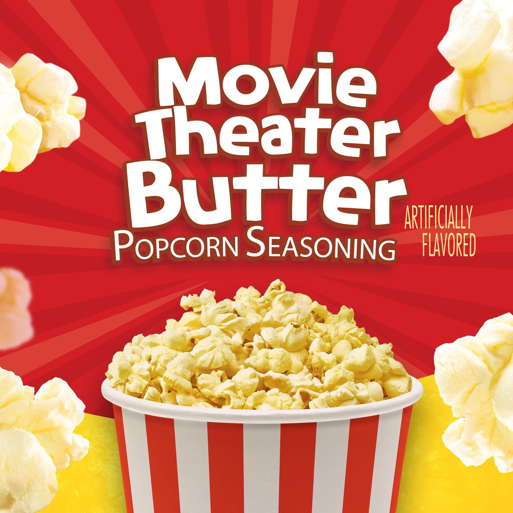 Orville Redenbacher's gluten-free popcorn topping ready for quick movie-night snacks.