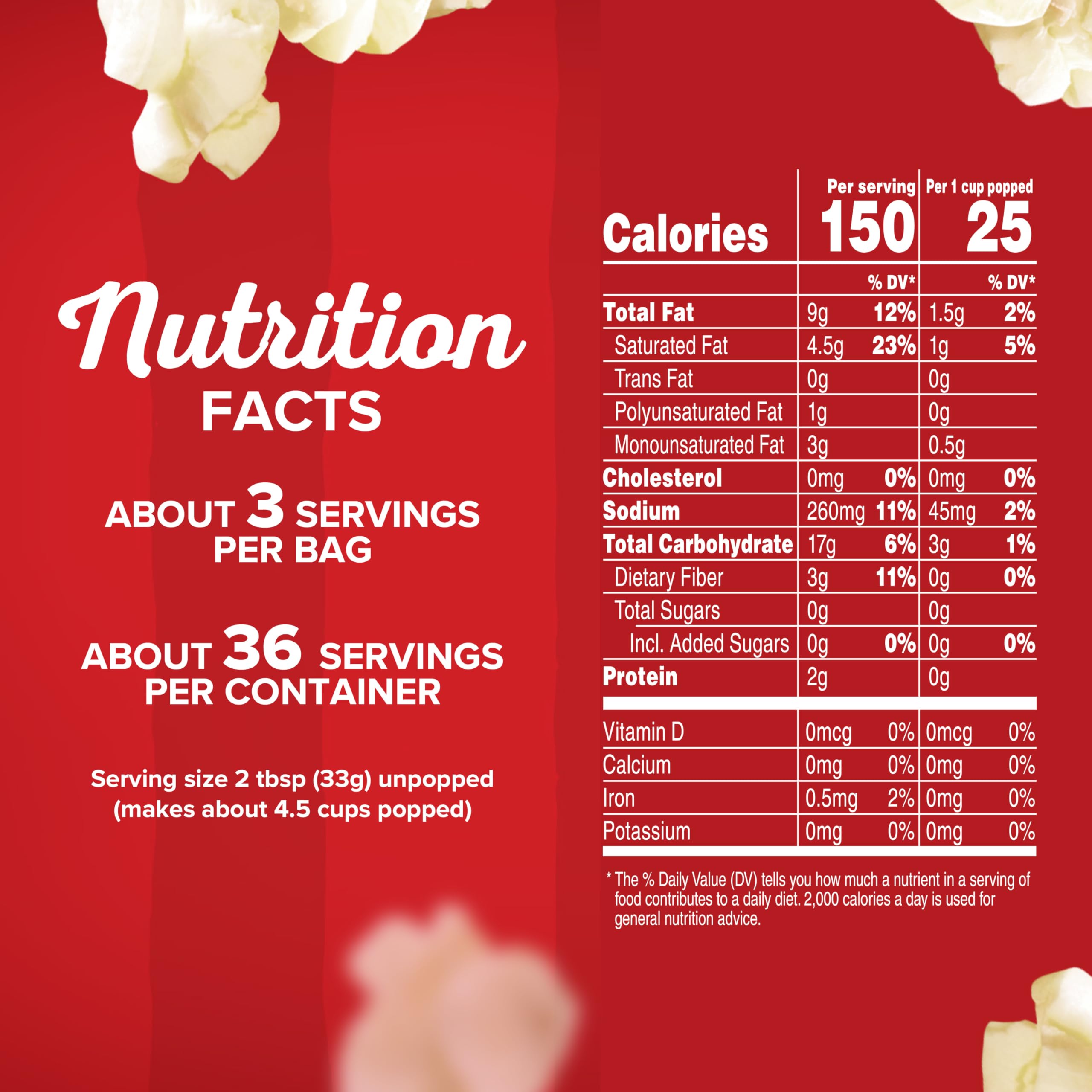 Orville Redenbacher's Homestyle Butter popcorn bags close-up highlighting buttery flavor and salt.