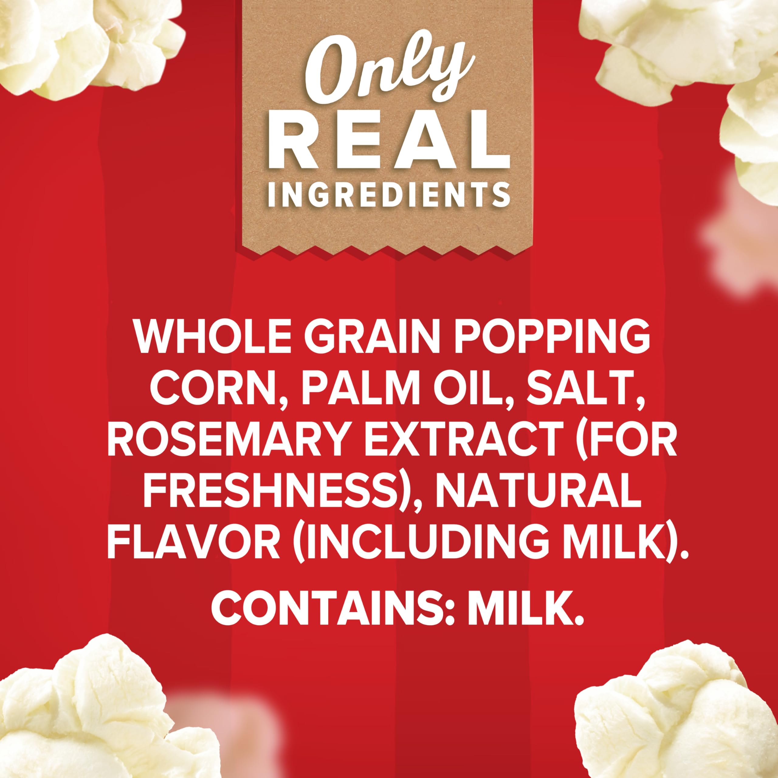 Orville Redenbacher's Homestyle Butter popcorn close-up showing crispy, buttery coating.