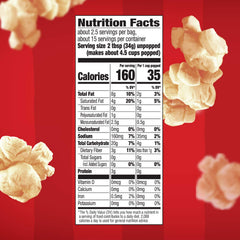 Close-up of kettle corn texture and golden pops.