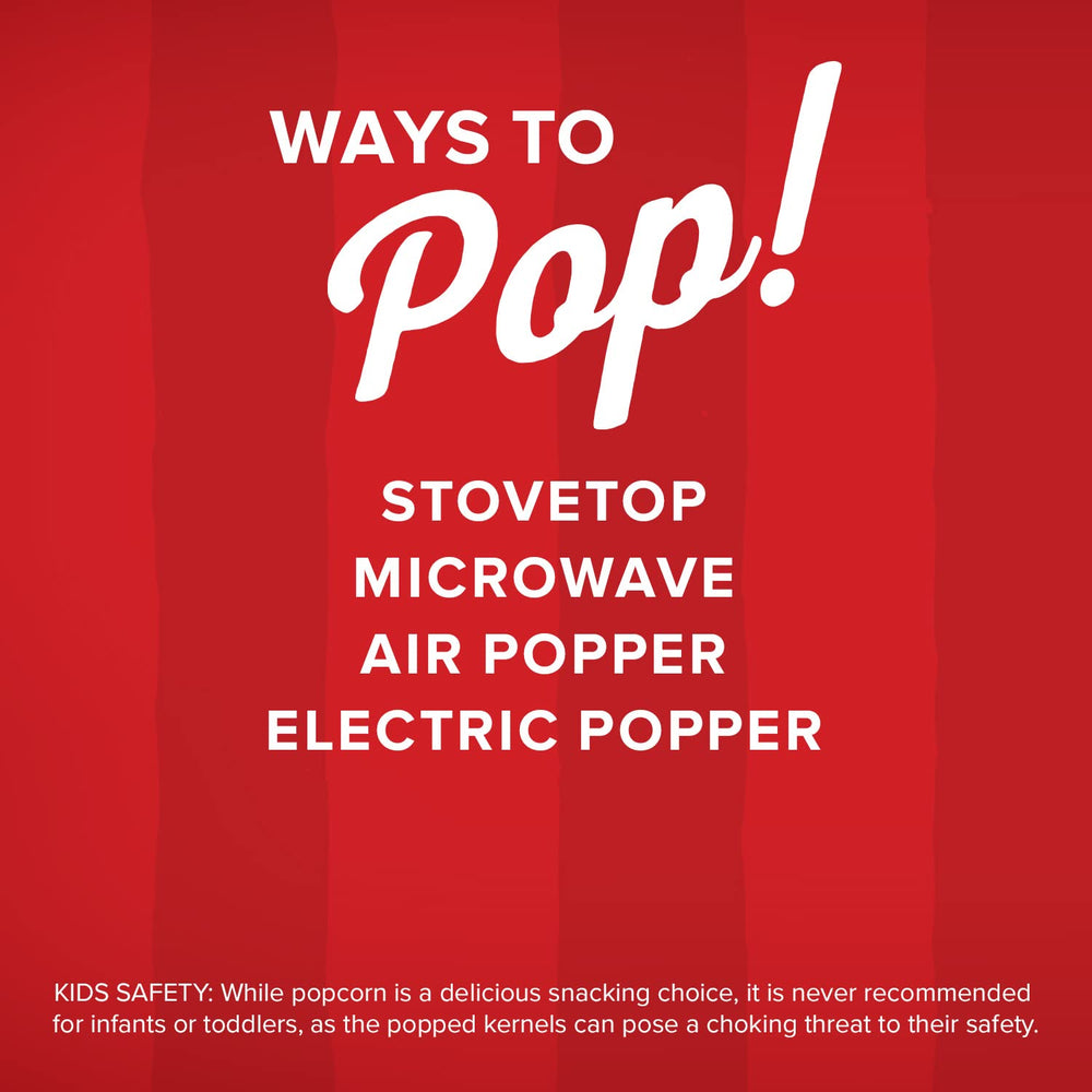 Light, fluffy popcorn produced from Orville Redenbacher's Original Yellow kernels.